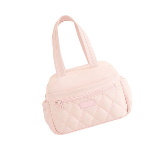 Lightweight Portable Lunch Holder With Long Handle For-Pink