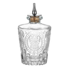 Elegante Likörflasche und Verschluss aus Glas-geschnitzte Vase