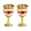 Decorative Tea Cup European Metal Wine Drinking-safflower 2 1