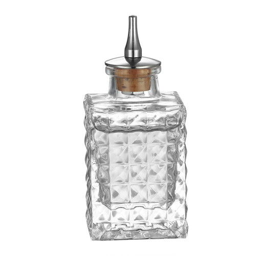 Premium-Gravurglas-Mischflasche mit sicherem-Steinflasche