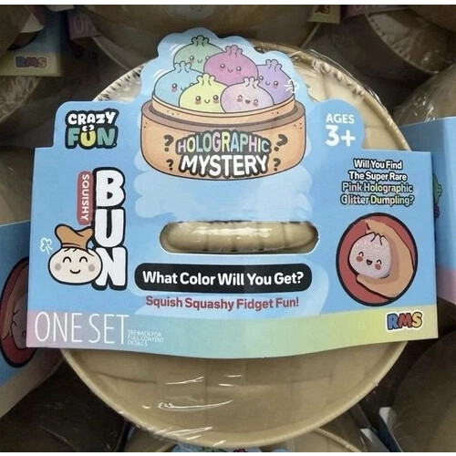 Crazy Fun Rainbow Mystery Squishy Bun Mystery Dumpling  GLITTER VIRAL