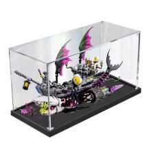 Acrylic Display Box for  71469 Shark Boat, Transparent Dustproof Case with Precise 2mm Fit
