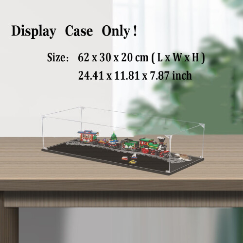 Display Case for  10254 Winter Holiday Train, Clear Acrylic Dustproof Box with Durable Structure 1