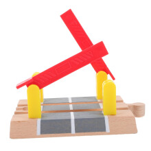 Wooden Train Track Accessories Railway Railing Barrier for Kids Durable Wooden Design Creative Play