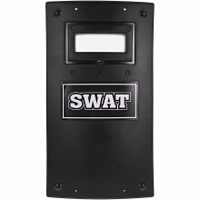 Police Play Set with Realistic Shield and BuiltIn Voice Changer, Kids Police Role Play Toy Prop, Black