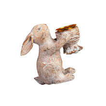 Lapins de Pâques Décors Lapins de Pâques Photophore Bougeoir-2