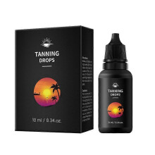 (1pc) Tanning Oil For Outdoor Beach Sunbathing, Body Tanning Essential Oil Drops, Natural Brown Tone