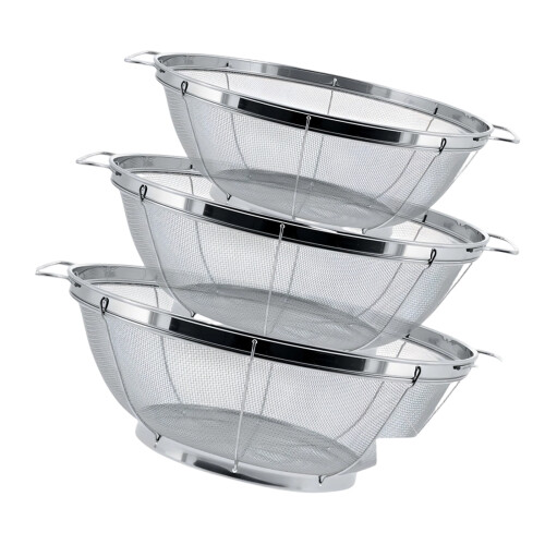 Practical Kitchen Colander Food Grade Stainless Steels Drain