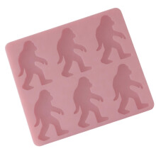 Reusable Big Feet Shape Silicone Ice Cubes Mold For DIY-Pink