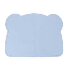 Kids Silicone Placemat Blue NonSlip HeatResistant Easy Clean Reusable Baby Table Mat for Dining