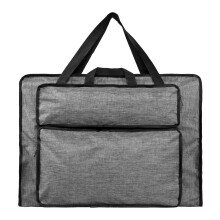 Large Waterproof Art Portfolio Case 20x26 Grey Artist Tote Bag with Professional Design