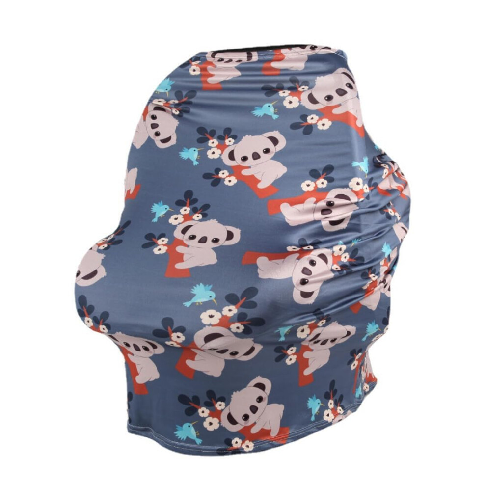 Multicolor 4in1 Nursing Cover, Stretchable Breathable Breastfeeding Scarf for Car Seat and Stroller