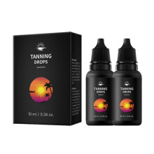 (2pcs) Tanning Oil For Outdoor Beach Sunbathing, Body Tanning Essential Oil Drops, Natural Brown Tone