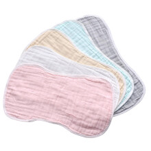 Baby Burp Cloths 5pcs Soft Cotton Set for Newborns, Absorbency and Gentle Baby Care