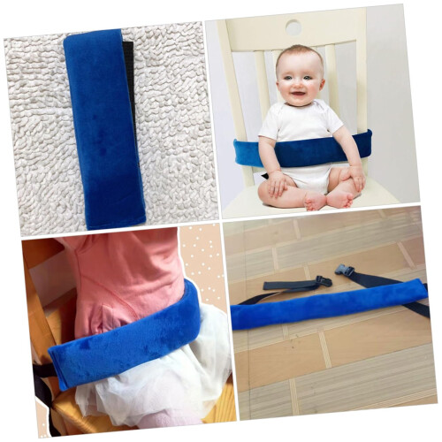 Chair Safety Harness Adjustable Replacement Belt for Toddlers Soft Comfortable Strap Blue 1