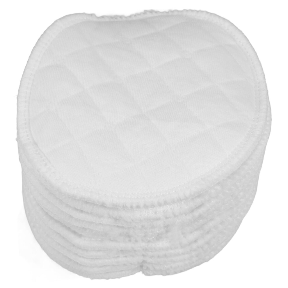 10pcs Reusable Cotton Nipple Covers Soft Absorbent Breast Pads for Maternity Nursing