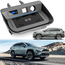 RAV4 Wireless Charger 15W QC3.0 Fast Charging Mount for Toyota RAV4 2019‑2021 Right Rudder Console