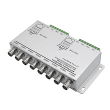 Passive Video Balun for TVI CVI AHD Cameras CCTV Via Twisted Pairs UTP Video Balun 8CH Transceiver BNC to UTP RJ45(8CH)