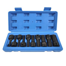 1/2 Inch Drive Master Impact Hex Bit Set, Hex Driver,1/2 Inch Drive Hex Bit Socket Set,Standard Metric Sizes, 10pcs
