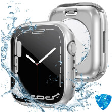 Husă impermeabilă și protecție de ecran XiHAMA 2 în 1 compatibilă cu Apple Watch Series 10 46 mm – Husă PC + sticlă securizată