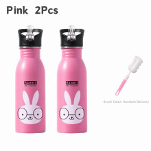 500ML Children's Stainless Steel Sports Water Bottles Portable Outdoor Cycling Camping Beach Water Bottle Kids Drinkware
