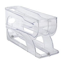 Food Storage Product Title Rolling Egg Organizer for Kitchen Countertop Fridge Storage with Slide-Out Tray Automatic Egg Holder 3-Layer Design
