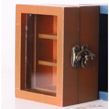 Portable Mini Wooden Bookshelf for Small Books