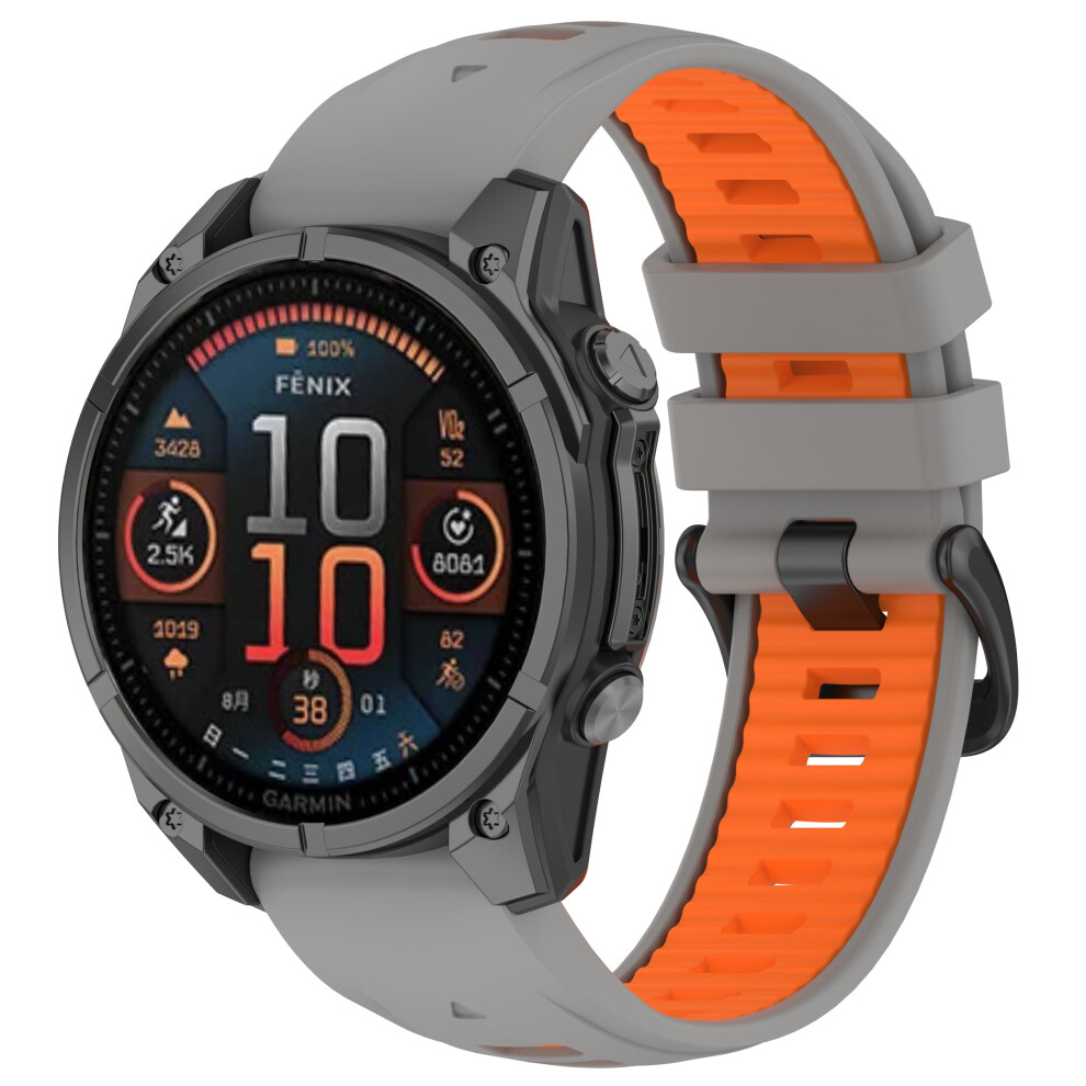 Xihama Compatible With Quatix 8/Instinct E/Forerunner 965/Fenix 7/7 Pro/Tactix 8 Â Quickfit Silicone Watch Band (20/22/26Mm) 9365509053799