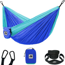 Kids Camping Hammock – Ultralight Mini Hammock with Straps & Carabiner for Indoor/Outdoor Use, Compatible with Trees