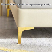 Metal Furniture Leg Strong Load-bearing Non-Slip Easy to Install Multipurpose Triangle Furniture Feet Sofa Couch DIY Replacement Leg,White