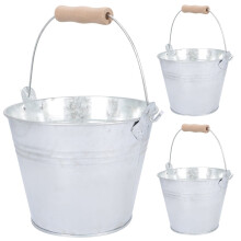 Metallbøttesett til peisaske for utendørs og innendørs bruk - 3 deler, 14,5 cm x 11,5 cm x 10,3 cm