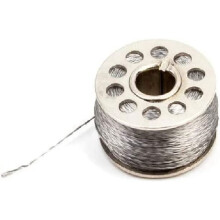 316L Ledende Sytråd Rustfri Tynd Ledende til Handsker Metaltråd Reflekterende Tråd - 3Ply 18m/59ft 56Ω/m