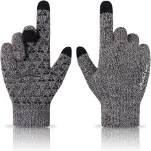 PUMIER Winter Gloves, Glove for Men Women, Upgraded Touch Screen Texting Warm Running with Thermal Soft Knit Lining