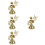 Butterfly Candle Warmer Pillar Stand 4 pcs 8