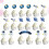 26Pcs Outer Space Themed Cake Topper Birthday Cake Insert Topper Creative Cake Picks Assorted Color 3