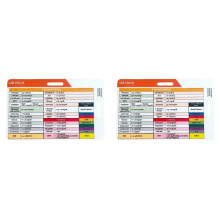 2X Lab Value and Order of Blood Draw Badge Card,Nursing Accessories Card Reference Cards Medical Gifts