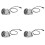 4X 4 Array LEDs Infrared Waterproof Night Vision IR  Light Fill Light  12V for Security Camera 1