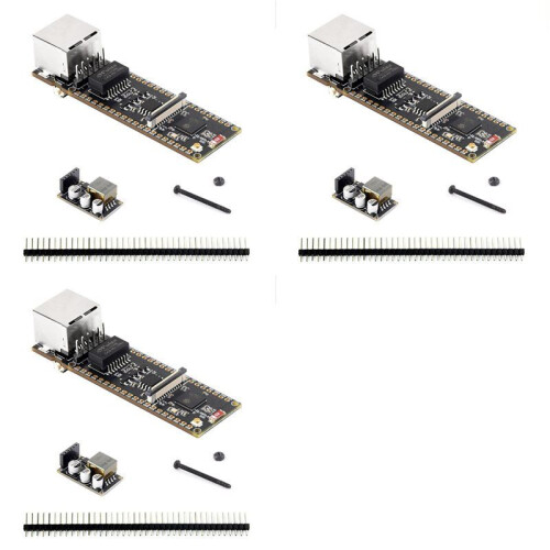 3X ESP32-S3-POE-ETH ESP32-S3 Ethernet Development Board Support PoE Dual-Core Wi-Fi and  USB Type-C Port