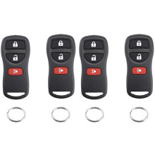 4 Llaves para Frontier Murano Quest NV Pathfinder Versa Entrada Remota Sin Llave de Coche para KBRASTU15