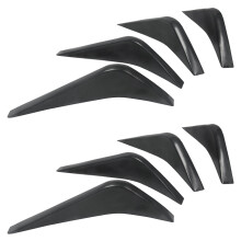 8x Car Rear Bumper Air Diffuser Fin Spoiler for Corvette C7 2014-2019