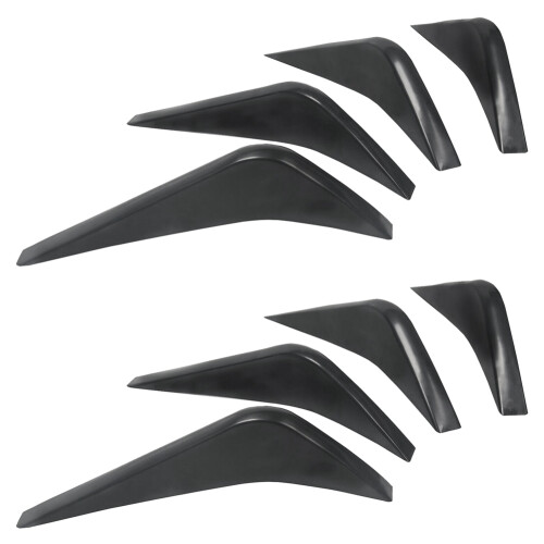 8x Car Rear Bumper Air Diffuser Fin Spoiler for  Corvette C7 2014-2019