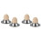 Egg Cup Holder Set of 4 Pack,Stainless Steel Egg Cups Plates Tableware Holder for Hard Soft Boiled Egg,Kitchen Display 1