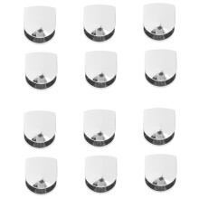12 Pièces Pinces en Verre Réglables 6 mm Support en Verre en Alliage de Zinc étagères en Verre Support Pince en Verre pour Salle de Bain Cuisine