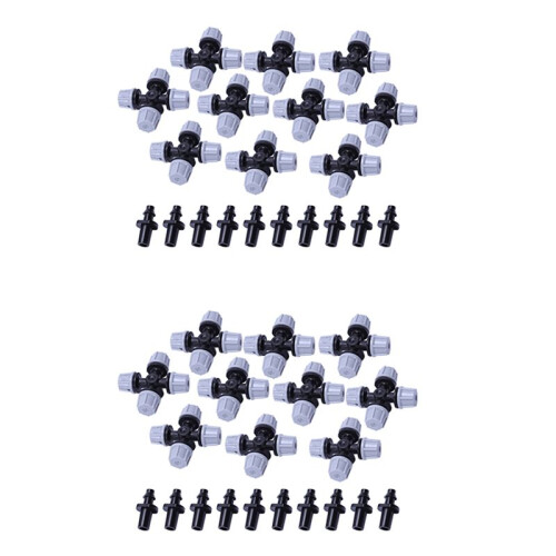 Greenhouse Humidifier Plant Misting  Atomizing Nozzle Sprinkler Tee (20Pcs)