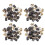 For  CB408 Carbon Brushes Motor 14mm X 9mm X 6mm 80Pcs 1