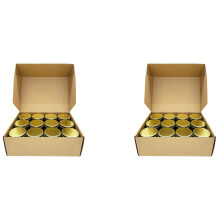 Candle Tins, 48 Piece, 4Oz Metal Candle Containers for Making Candles, Arts & Crafts, Dry Storage,Gold