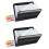 2X 13 Pockets Expanding File Folder A4 Plastic Document Wallet Organizer for Personal Office Stationary Storage(Black) 1