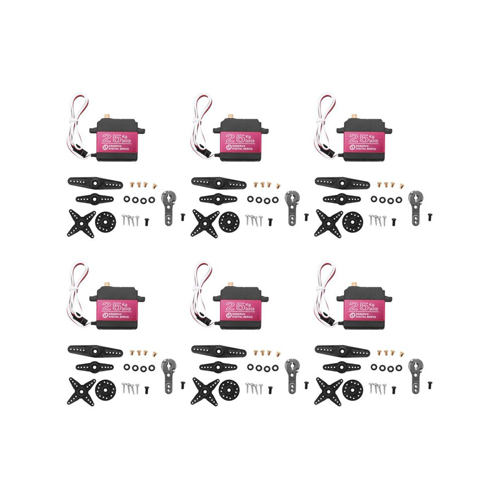 6X 25Kg Digital Servo Full Metal Gear High Torque Waterproof For Rc Car Crawler Robot Control Angle 270 4711012602064