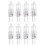 12V 20W 2 Pin G4 Base Halogen Light Bulb 8 Pieces Warm White 1