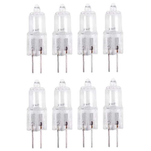 12V 20W 2 Pin G4 Base Halogen Light Bulb 8 Pieces Warm White